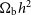 normal upper Omega Subscript normal b Baseline h squared