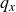q Subscript x