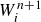 upper W Subscript i Superscript n plus 1