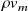rho v Subscript m
