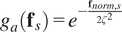 gafs equals e minus fnorm comma s 2 zeta 2