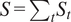 upper S equals sigma summation tSt