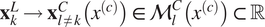 xkL right arrow xl not equals kCxc element of MlCxc subset of upper R
