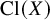 upper C l left parenthesis upper X right parenthesis