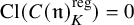 upper C l left parenthesis upper C left parenthesis German n right parenthesis Subscript upper K Superscript reg Baseline right parenthesis equals 0