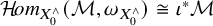 script upper H italic om Subscript upper X 0 Sub Superscript and Baseline left parenthesis script upper M comma omega Subscript upper X 0 Sub Superscript and Subscript Baseline right parenthesis approximately equals iota Superscript asterisk Baseline script upper M