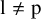 normal l not equals normal p