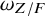 omega Subscript upper Z divided by upper F