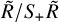 upper R overtilde divided by upper S Subscript plus Baseline upper R overtilde