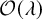 script upper O left parenthesis lamda right parenthesis