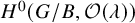 upper H Superscript 0 Baseline left parenthesis upper G divided by upper B comma script upper O left parenthesis lamda right parenthesis right parenthesis