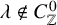 lamda not an element of upper C Subscript double struck upper Z Superscript 0