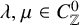 lamda comma mu element of upper C Subscript double struck upper Z Superscript 0