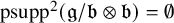 psupp squared left parenthesis German g divided by German b circled times German b right parenthesis equals normal empty set