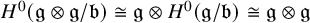 upper H Superscript 0 Baseline left parenthesis German g circled times German g divided by German b right parenthesis approximately equals German g circled times upper H Superscript 0 Baseline left parenthesis German g divided by German b right parenthesis approximately equals German g circled times German g