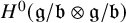 upper H Superscript 0 Baseline left parenthesis German g divided by German b circled times German g divided by German b right parenthesis