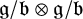 German g divided by German b circled times German g divided by German b