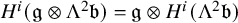 upper H Superscript i Baseline left parenthesis German g circled times normal upper Lamda squared German b right parenthesis equals German g circled times upper H Superscript i Baseline left parenthesis normal upper Lamda squared German b right parenthesis