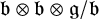 German b circled times German b circled times German g divided by German b
