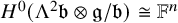 upper H Superscript 0 Baseline left parenthesis normal upper Lamda squared German b circled times German g divided by German b right parenthesis approximately equals double struck upper F Superscript n