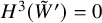 upper H cubed left parenthesis upper W overtilde Superscript prime Baseline right parenthesis equals 0
