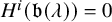 upper H Superscript i Baseline left parenthesis German b left parenthesis lamda right parenthesis right parenthesis equals 0