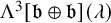 normal upper Lamda cubed left bracket German b circled plus German b right bracket left parenthesis lamda right parenthesis