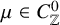 mu element of upper C Subscript double struck upper Z Superscript 0