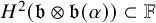 upper H squared left parenthesis German b circled times German b left parenthesis alpha right parenthesis right parenthesis subset of double struck upper F