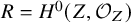 upper R equals upper H Superscript 0 Baseline left parenthesis upper Z comma script upper O Subscript upper Z Baseline right parenthesis