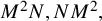 upper M squared upper N comma upper N upper M squared comma