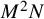upper M squared upper N