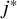 j Superscript asterisk