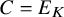 upper C equals upper E Subscript upper K