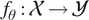 f theta colon upper X right arrow upper Y