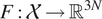 upper F colon upper X right arrow upper R 3 upper N