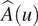 upper A ̂ u