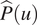 upper P ̂ u