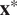 x asterisk