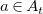 a element of upper A Subscript t