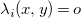 lamda Subscript i Baseline left parenthesis x comma y right parenthesis equals o