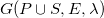 upper G left parenthesis upper P union upper S comma upper E comma lamda right parenthesis
