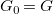 upper G 0 equals upper G