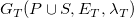 upper G Subscript upper T Baseline left parenthesis upper P union upper S comma upper E Subscript upper T Baseline comma lamda Subscript upper T Baseline right parenthesis