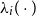 lamda Subscript i Baseline left parenthesis dot right parenthesis
