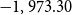 negative 1 comma 973.30