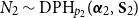 upper N 2 tilde DPH Subscript p 2 Baseline left parenthesis bold italic alpha 2 comma bold upper S 2 right parenthesis