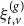 xi Subscript t comma v Superscript left parenthesis g right parenthesis