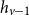 h Subscript v minus 1