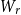 upper W Subscript r
